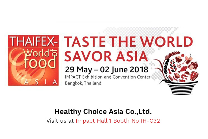 Visit us at the THAIFEX exhibition 2018